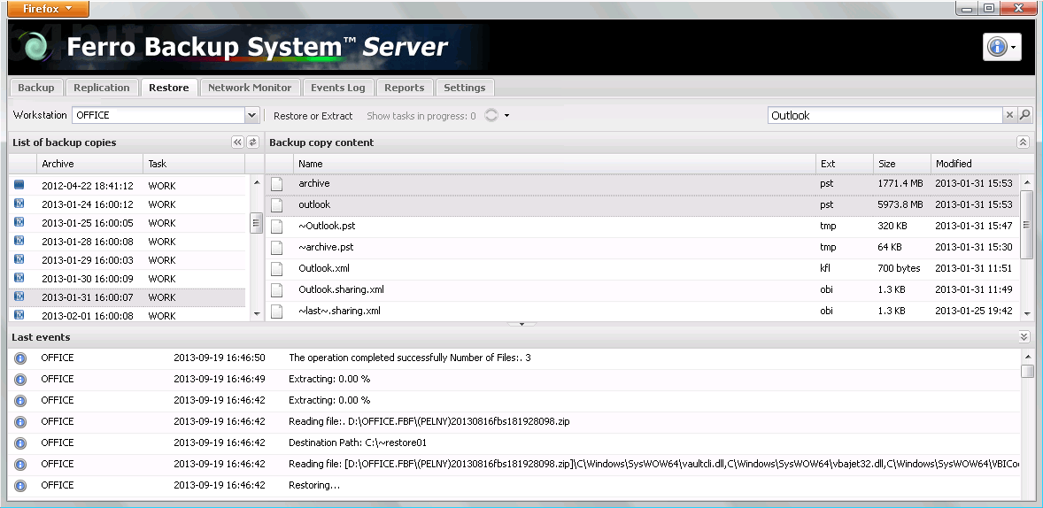 Recuperación de datos